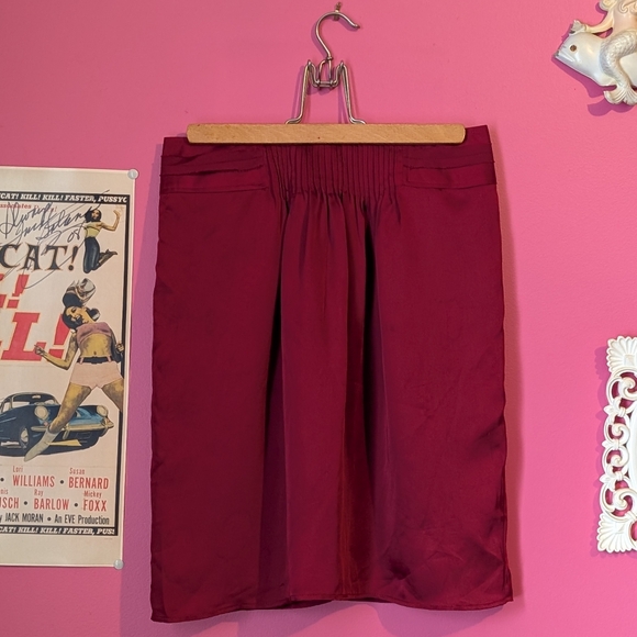 Jacob Dresses & Skirts - Jacob nwt Pleated Satin Skirt size small